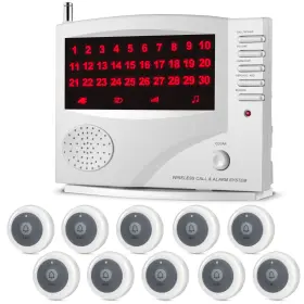 Q034g-f007w Synlett Wireless Calling System Caregiver Pager For Nurses Station 10 Waterproof Ca