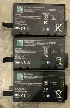 Totex U80221-4 Lot Of 3 Li-ion Battery Ref989803199221 11.1v 7.8ah 86.6wh Tested