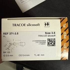 Tracoe 371-3.5 Silcosoft Trach Pediatric