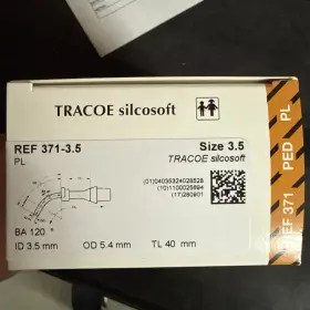 371-3.5 Tracoe Silcosoft Trach Pediatric 371-3.5 Tracoe Silcosoft Trach Pediatric