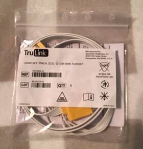 Trulink 700-0006-32 Ldwr Set Pinch Ecg 127cm/50in