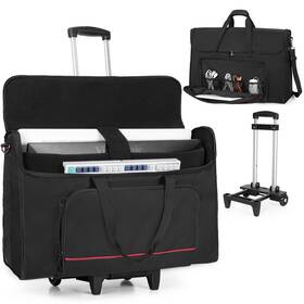Trunab Catn10101 Rolling Monitor Carry Case For 24-27 Inch Monitors With Detachable Tro