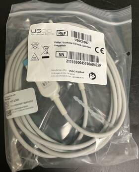 Usoc Bio-medical Services For Philips Usoc1007 Bio-medical 3 Leadwire Ecg Trunk Cable Ref