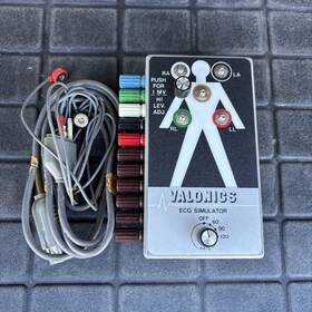 Valonics B323-230 Vintage Medical Ecg Simulator W Cable Guaranteed 9 Volt