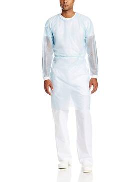 Valumax 3260b Disposable Isolation Gown Plus Knit Cuff Tie Back Knee Lengt