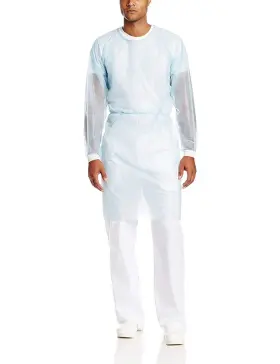 3260b Valumax Disposable Isolation Gown Plus Knit Cuff Tie Back Knee Lengt