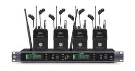 W In-mix Em200-4b Em200 Uhf Wireless Ear Monitor System 2 Channel 4 Bodypacks Mono Iem Syste