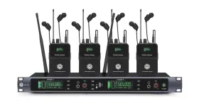 Em200-4b W In-mix Em200 Uhf Wireless Ear Monitor System 2 Channel 4 Bodypacks Mono Iem Syste