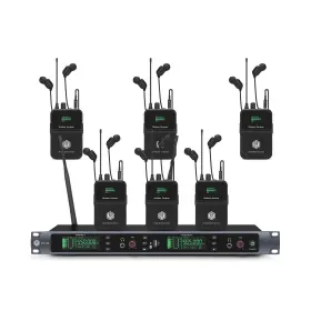 Em200-6b W In-mix Em200 Uhf Wireless Ear Monitor System 2 Channel 6 Bodypacks Monitoring Wit