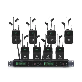 Em200-8b W In-mix Em200 Uhf Wireless Ear Monitor System 2 Channel 8 Bodypacks Monitoring Wit