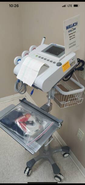 Wallach 902300-r Fetal2emr Fetal Heart Rate Monitor 902300-1 / With Transducers