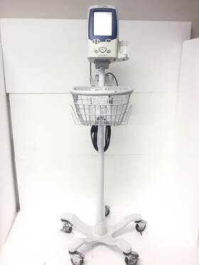 Welch 45neo Allyn Spot Vital Signs Monitor Lxi With Cables Ac Adapter Stand Works