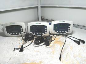 Welch Allyn 007-0430-00 Lot Of 3 Defective 53sto Patient Monitors With Psu Power Test As-is