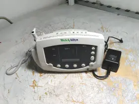 007-0436-00 Welch Allyn Defective 53ntp Patient Monitor Temp Probe And Psu Power Test As-is