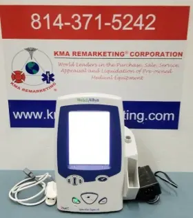 415mt0 Welch Allyn 417824 Spot Vital Signs Lxi Patient Monitor With Power Supply