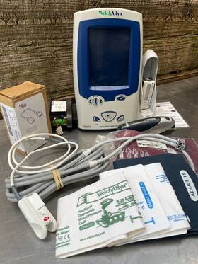 Welch Allyn 45meo 45me0 Spot Vital Signs Lxi Patient Monitor Masimo With Accessory