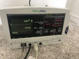 Co2-spo2 Welch Allyn 62220403 6200 Series Vital Signs Monitor With Accesories Nibp Ecg Co2-spo2 Welch Allyn 62220403 6200 Series Vital Signs Monitor With Accesories Nibp Ecg