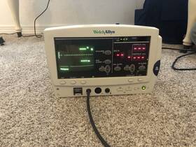 Welch Allyn 62221699 6200 Series Vital Signs Monitor Bp O2 - Spo2 Nibp With Accessories