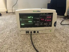 62221699 Welch Allyn 6200 Series Vital Signs Monitor Bp O2 - Spo2 Nibp With Accessories