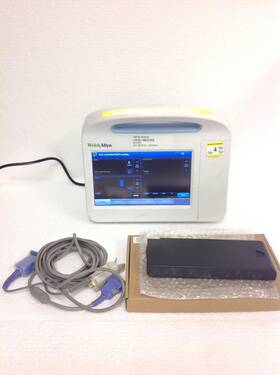 Welch Allyn 65nxxe Vital Signs Patient Monitor 6000 With New Battery Cable Qty