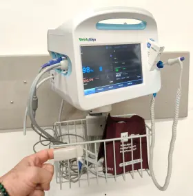 68nctp Welch Allyn Connex Vital Signs Monitor 6000 Wifi Etco2 Rr Spo2 Wall Mount