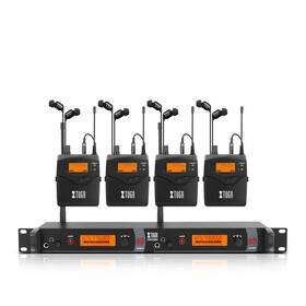 Xtuga Itmk-js-0317-730 Rw2080 Wireless In Ear Monitor System 4 Bodypacks Uhf Mono Design Dual
