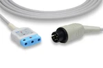 Criticare Aami Spacelabs Bci Colin 6 Pin To 3 Lead Single Din Ecg Trunk Cable New. Price: $50.00.