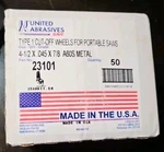 50-PACK,SAIT 23101 A60S Cut-off Wheels For Portable Saws ,4 1/2" X .045" 7/8" New. Price: $90.00.