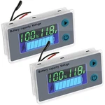 Bbto 2 Pieces Battery Meter Monitor With Low Voltage Buzzer Alarm 10-100V Red New. Price: $33.19.