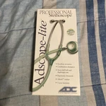 New Adc Adscope-lite Professional Lightweight Stethoscope Clear Navy. Price: $20.00.