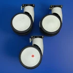 *lot Of 3* Swivel Caster Wheels For Ge Logiq 7 Ultrasound System Rolling Stand Used. Price: $100.00.