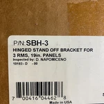 SBH-3 Hinged Stand Off Bracket For Rms, 19IN. Panels Made Usa Pack 2 New. Price: $83.94.