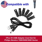 7PCS 5V Usb Adapter Cord Set For Philips Norelco 7000/5000/3000 Series New. Price: $9.96.
