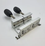 Lot Of 2 Philips 5061-8363 Pole Mount Clamp 6.5KG 14LBS Max Load Silver Used. Price: $35.00.