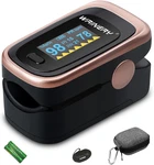 Oxygen Saturation Monitor, Wrinery Premium Pulse Oximeter Fingertip, New. Price: $37.49.
