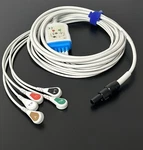 Welch Allyn Propaq Lt Compatible 5 Lead Snap Ecg Cable - Same Day Shipping New. Price: $95.45.