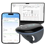 Vibeat Oxyring Continuous Pulse Oximeter - Bluetooth Oxygen Monitor Pc App New. Price: $338.48.