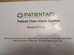 Patient Aid Chair Alarm Model #PA-502C; Preowned Open Box. Price: $20.00.