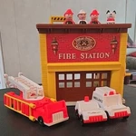 Vintage Fisher Price 1979 Play Family Fire Station 928 Near Complete No Box Euc Used. Price: $99.99.