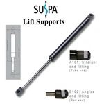 Suspa C16-04445 17" Gas Springs, 55 Lbs, Set Of 2 New. Price: $19.00.
