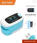 Accurate Pulse Oximeter SPO2 & Pr Monitor - Lightweight, Easy Use, Blue/white New. Price: $14.99.