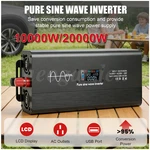 10000W Power Inverter Peak 20000W Pure Sine Wave Dc 12V To 110V Converter 3AC. Price: $159.69.