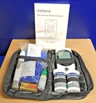 New Metene TD-4116 Blood Glucose Monitor/ 100 Strips Lancets/ Bag Complete Open. Price: $24.75.