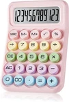 Electronic CALCULATOR,12 Digits Large Lcd Display Small Desktop Pink New. Price: $19.05.
