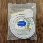 Crest 13201B White, 12FT, 1/4" 2-CONDUCTOR Plug, Non-locking Padcall Cord New. Price: $65.00.